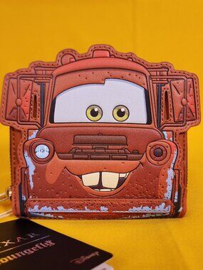 Loungefly Disney Pixar Cars Mater Cosplay Figural Zip Around Wallet Cardholder